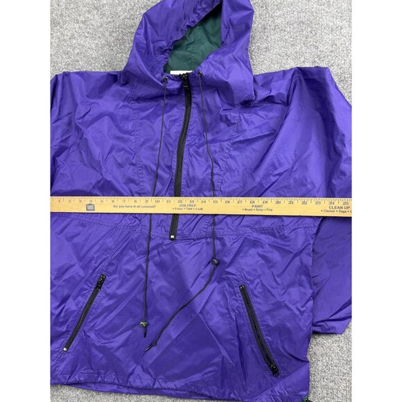 Vintage Helly Hansen Jacket Mens Medium Purple Anorak Half Zip Windbreaker 90s - Picture 3 of 6